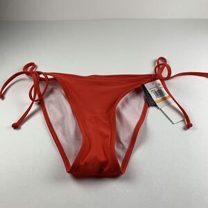 Salt + Cove Side-Tie Triangle Bikini Bottoms Women's Small‎ Red Swimwear Beach